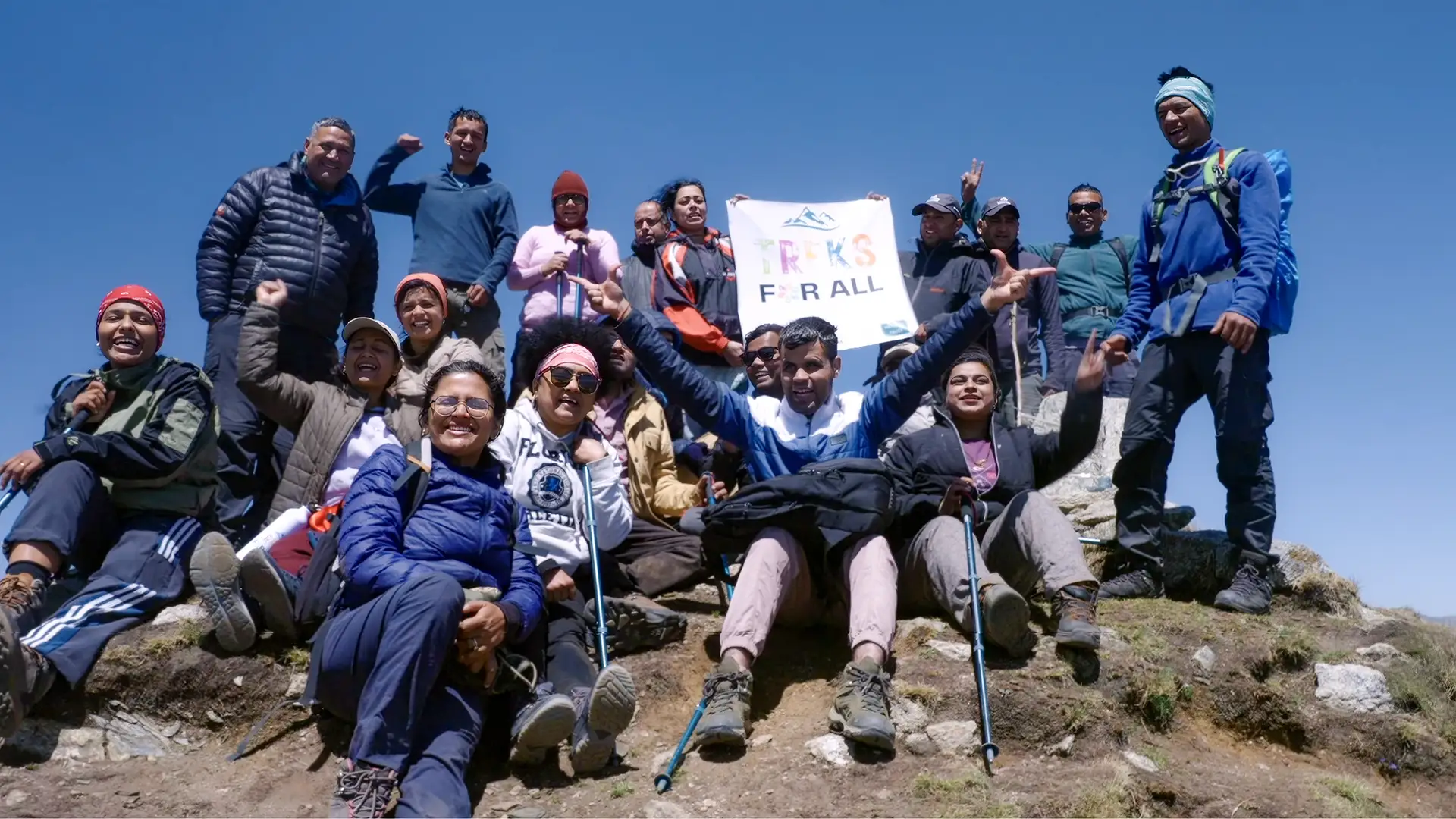 Accessible mountain trekking with adaptive equipment and inclusive support in Himalayan landscape